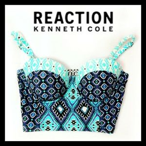 Kenneth Cole Boho Style Swim Bralette Tankini Top